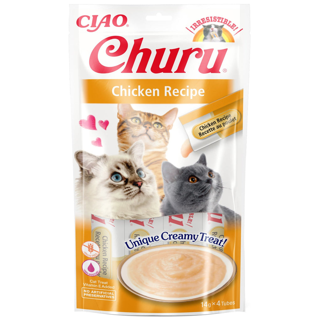 Ciao Churu Cat Treats Chicken Flavour 4 x 14g inabafoods